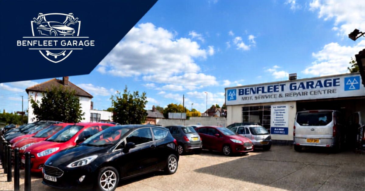 Benfleet Garage workshop and car sales forecourt